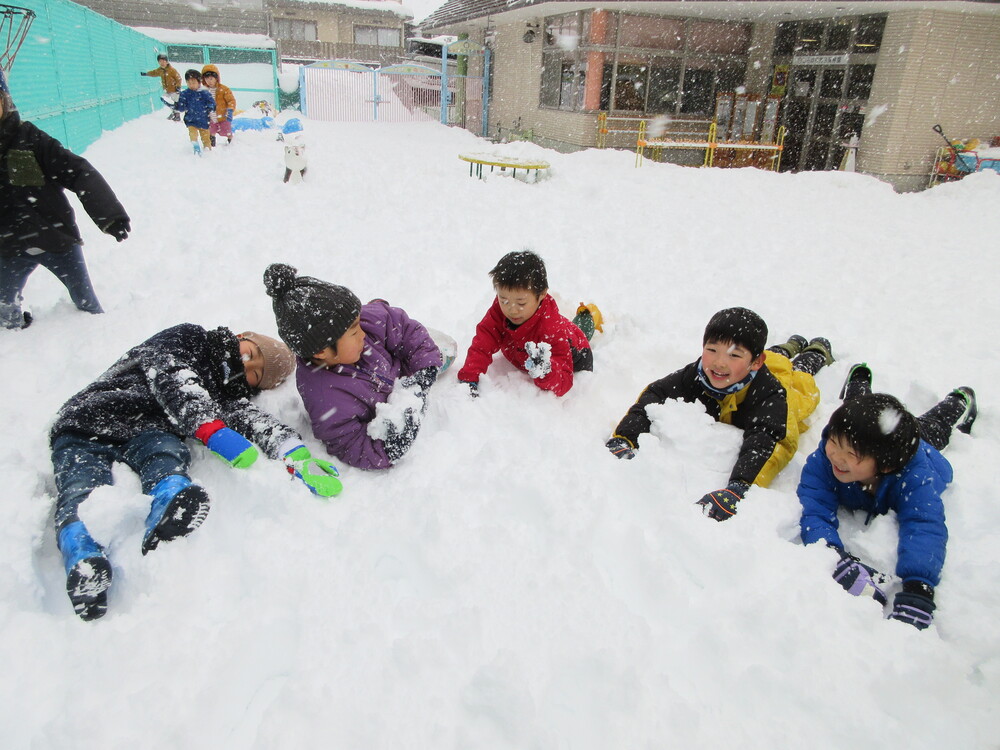 雪野原へダイブ