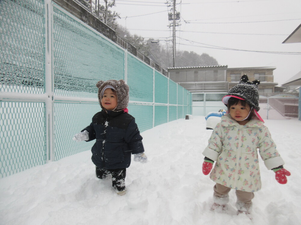 雪のお散歩