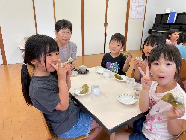 柏餅喫食４