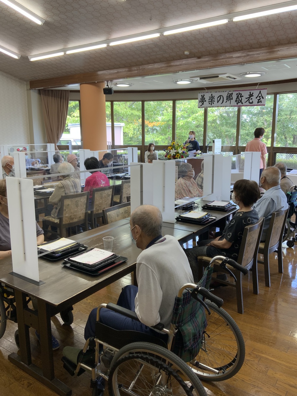 敬老祝賀会しらゆり太鼓３