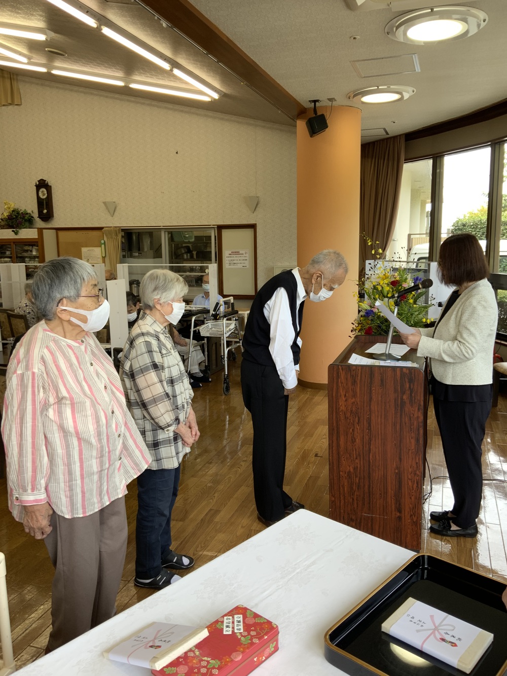 敬老祝賀会しらゆり太鼓４