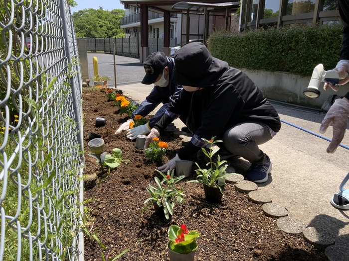 花壇の植替え２